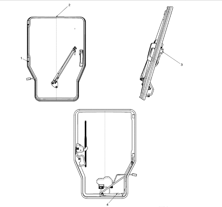 CASE 440CT дверь