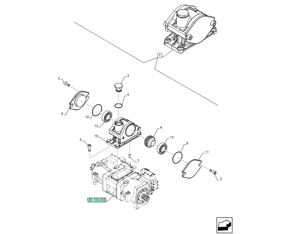 CASE CX300D NLC Гидронасос