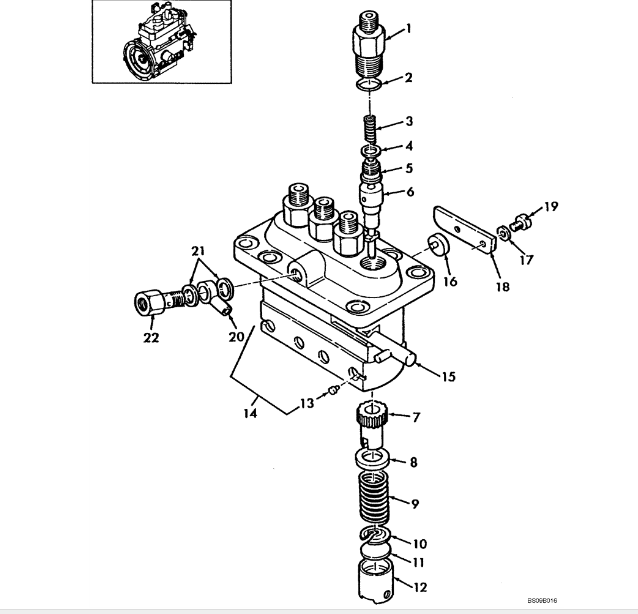 CASE SR150 2011-2014 топливный насос(помпа)