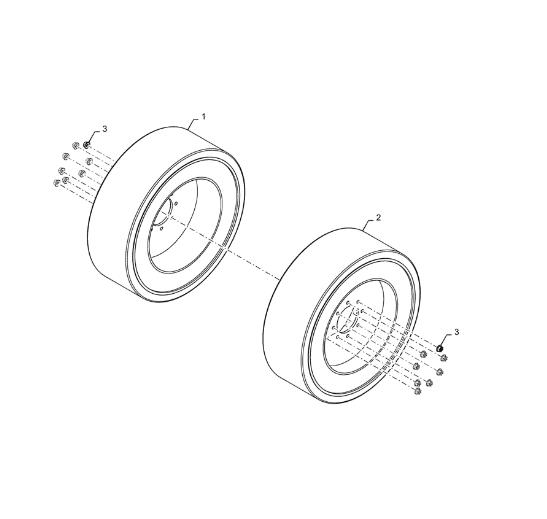 CASE SR175 колесо, гайки колесные