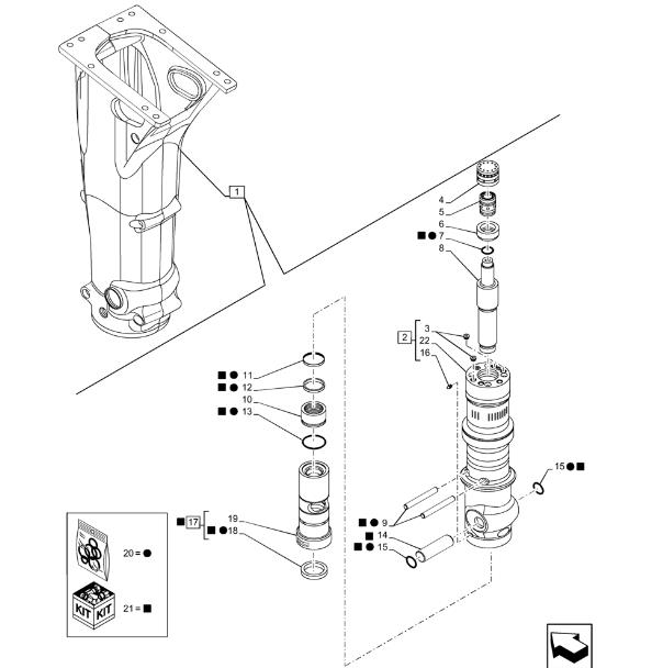 CASE SR175 NRC 2013- гидромолот CB90S, корпус