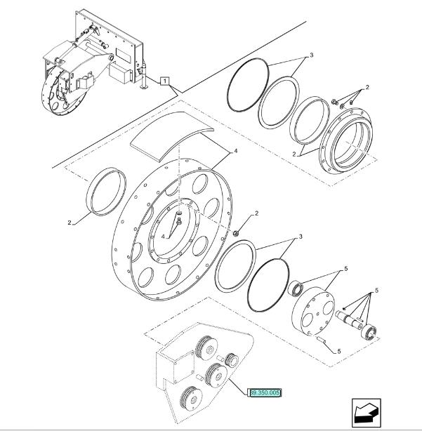 CASE SR175 NRC 2013- колесо уплотнитель, компоненты