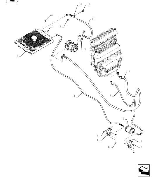 CASE SR175,SV185 кондиционер