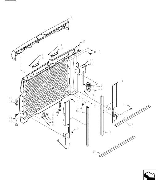 CASE SR175 задняя дверь