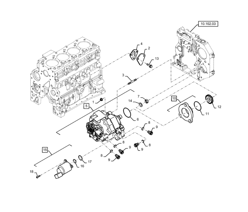 NEW HOLLAND D150B 2007- Топливный насос