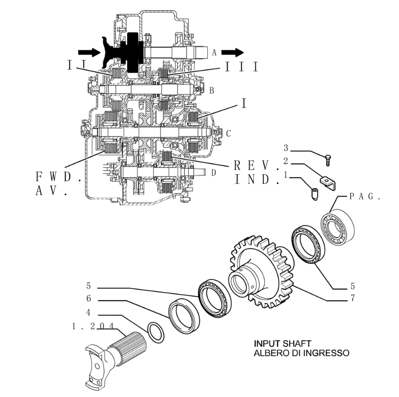 NEW HOLLAND D180 2006-2014 Трансмиссия, комплектующие, шестрни, вал, зубчатая передача, подшипник