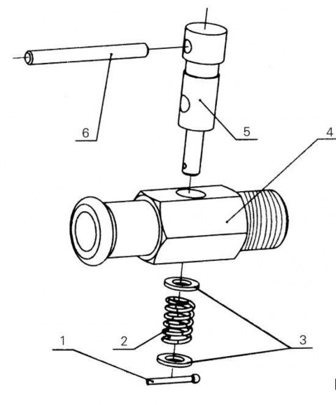 6105Q-1305100 Water inlet cock assembly for heater