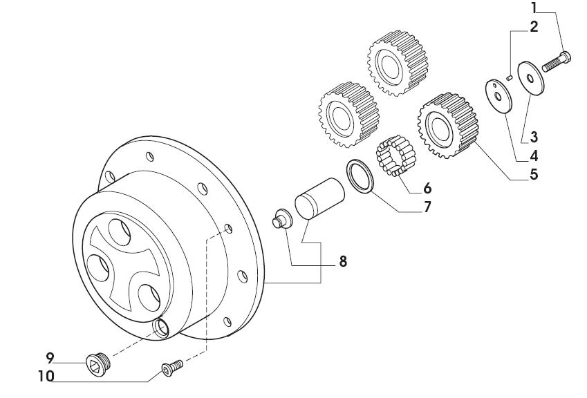 Epicycloidal reduction gears 