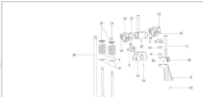 Газораспределительный механизм Оригинальные запчасти для WEICHAI WP12.270, WP12.290, WP12.330 WP12.375, WP12.400, WP12.440, WP12.480, WP12.336N, WP12.460N